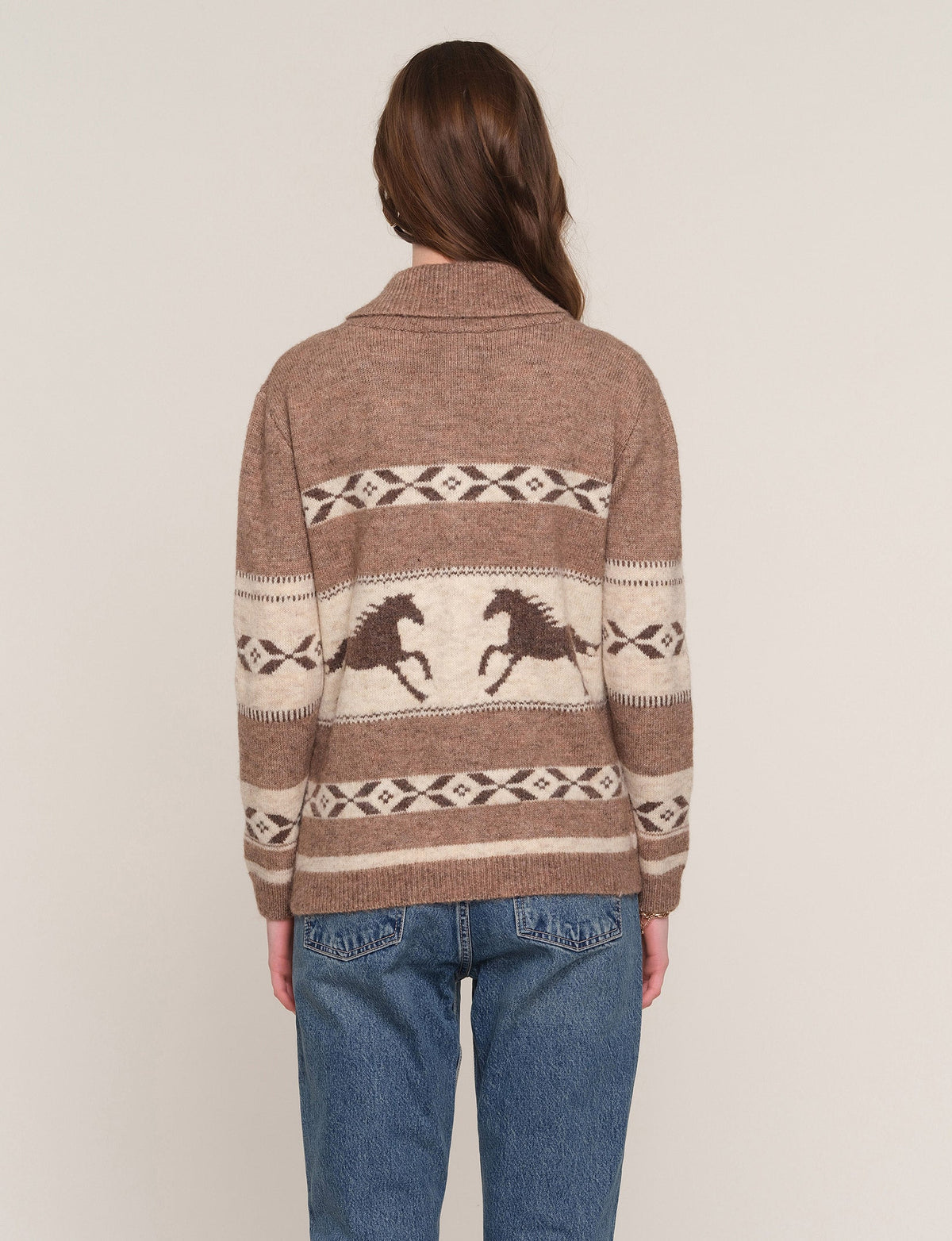 Heartloom Elian Cardi cozy layering cardigan over a white tee ranch wear Park City