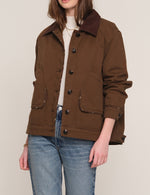 Heartloom Basha Jacket Earth earth brown washed cotton twill jacket womens western boutique Utah SKU 268U05B