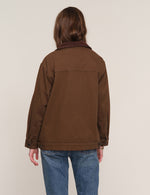 Heartloom Basha Jacket Earth plaid piping trim at the edges ranch wear