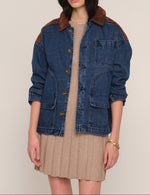 Heartloom Mirabel Jacket ocean blue denim jacket womens western boutique Utah SKU 267U03A