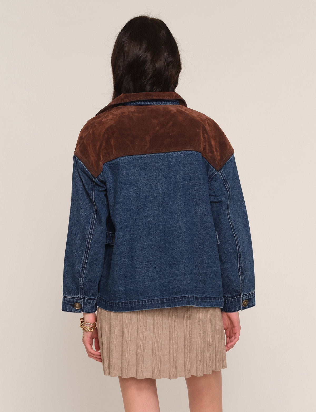 Heartloom Mirabel Jacket corduroy collar and corduroy back yoke trim ranch wear