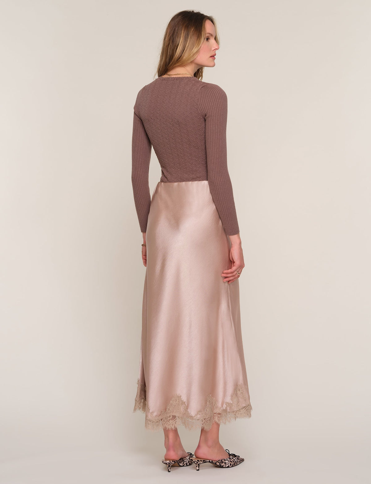 Heartloom Mara Skirt Boudoir feminine satin skirt for date night and western fashion Park City