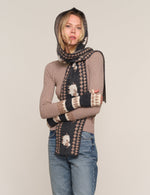 Heartloom Doria Scarf soft knit scarf ends that wrap at the neck ranch wear