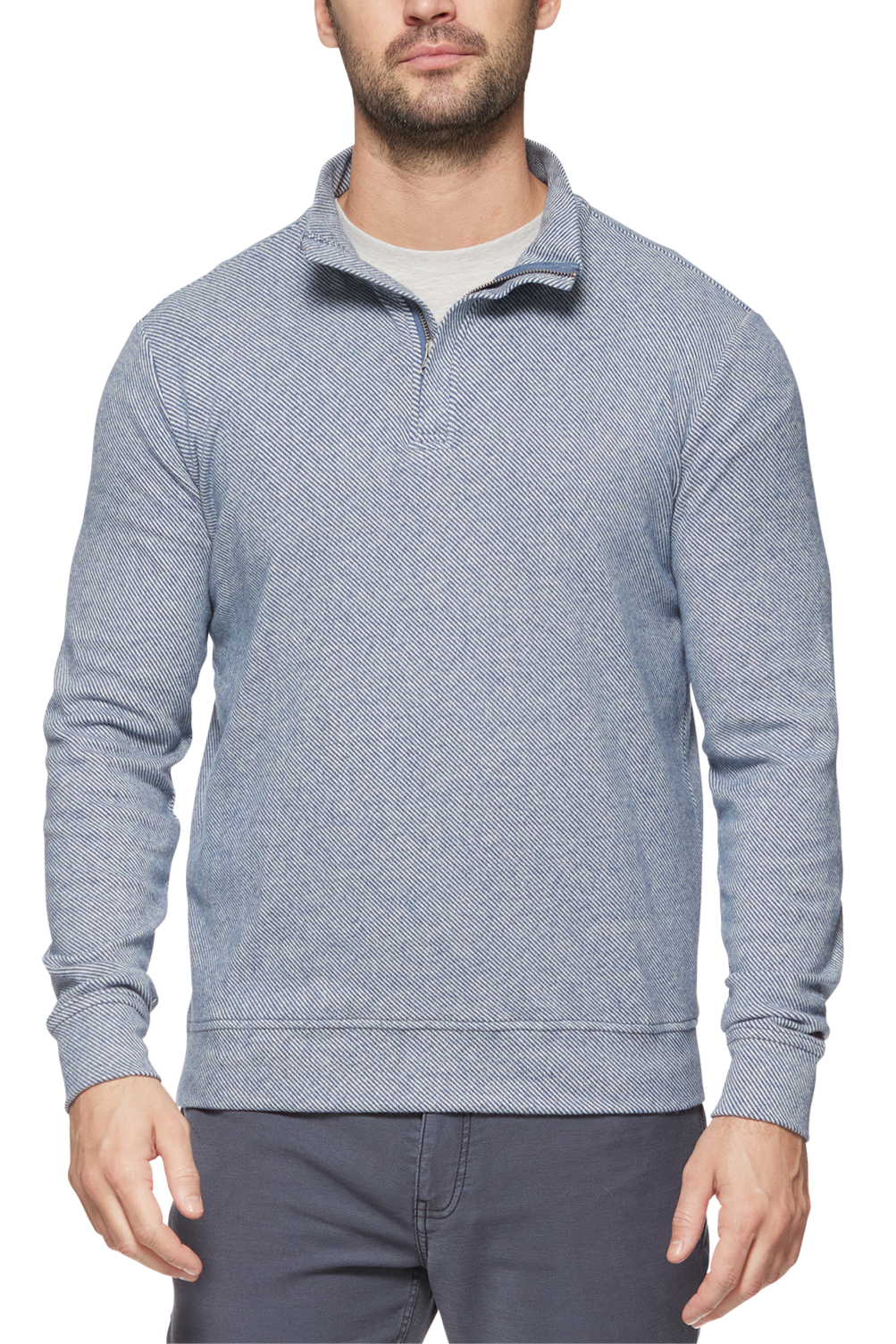 Mens top Hero Solid Twill Knit 1/4 Zip buy at boltranchstore.com flag and anthem mens popular free shipping 