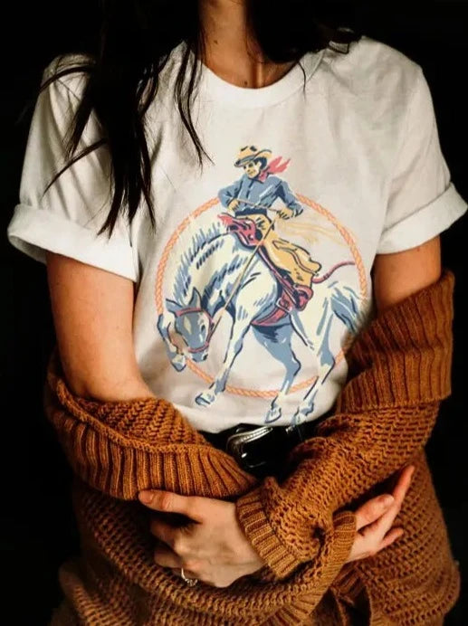 Hold Your Horses Womens Graphic T Shirt