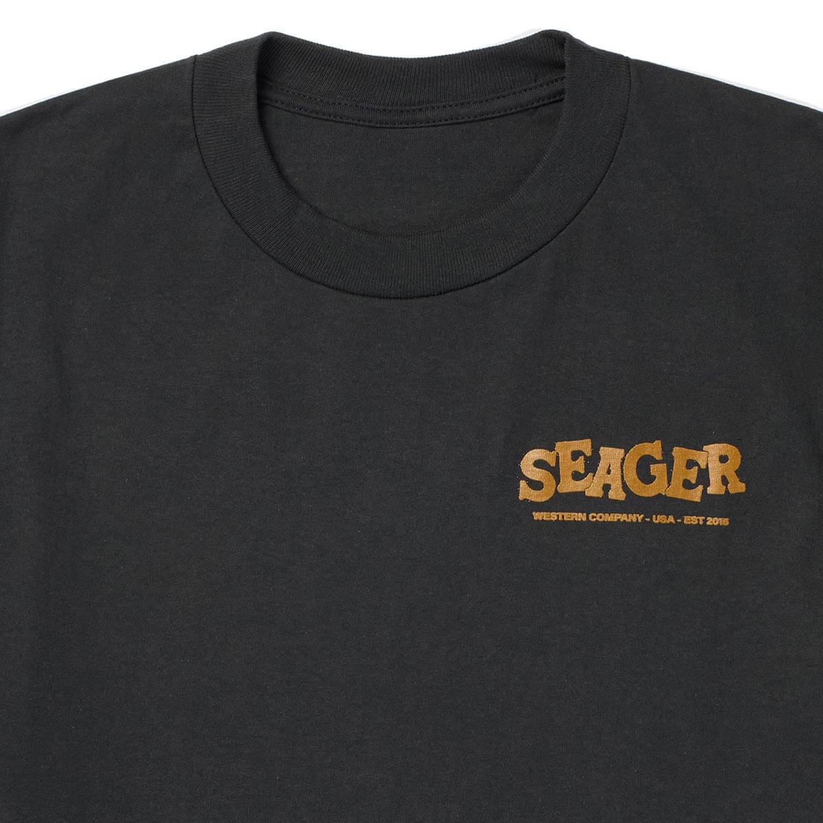 Seager Horse Fried Tee Vintage Black true to size short sleeve fit rodeo
