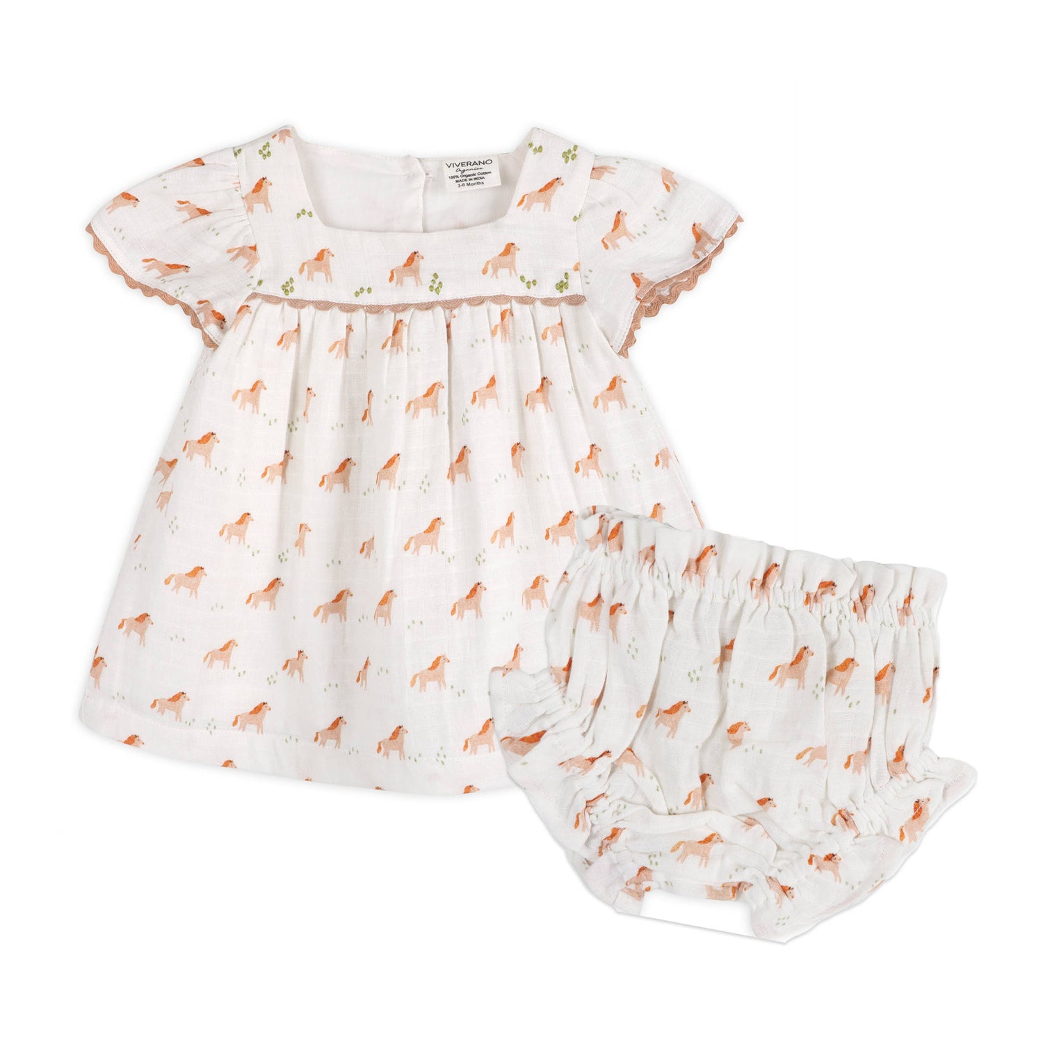 Horse Baby Dress & Bloomers shop at boltranchstore.com western baby clothes horses