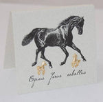 Horse Earrings Gold@boltranchstore.com