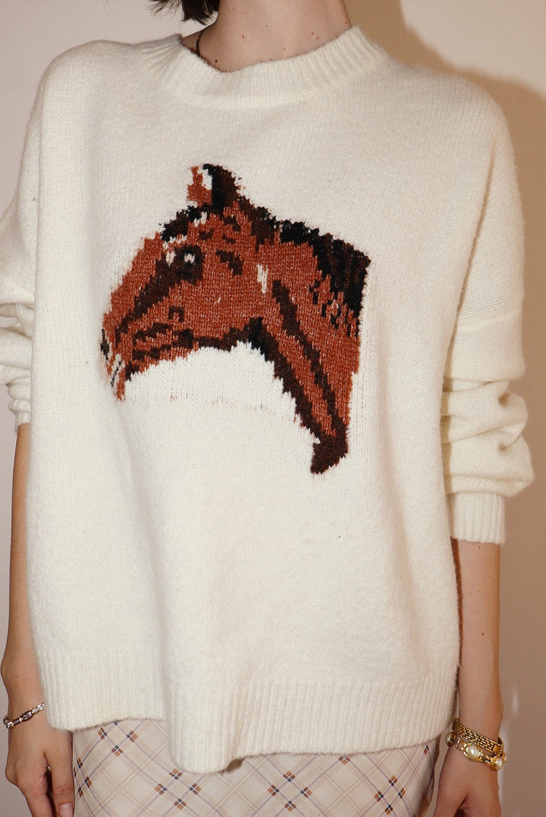 Horse Graphic Knit Sweater Buy at Boltranchstore.com western wear