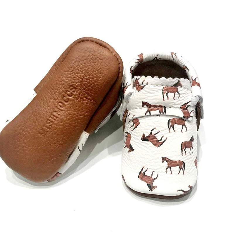 Saddle Up Horse Infant Moccs
