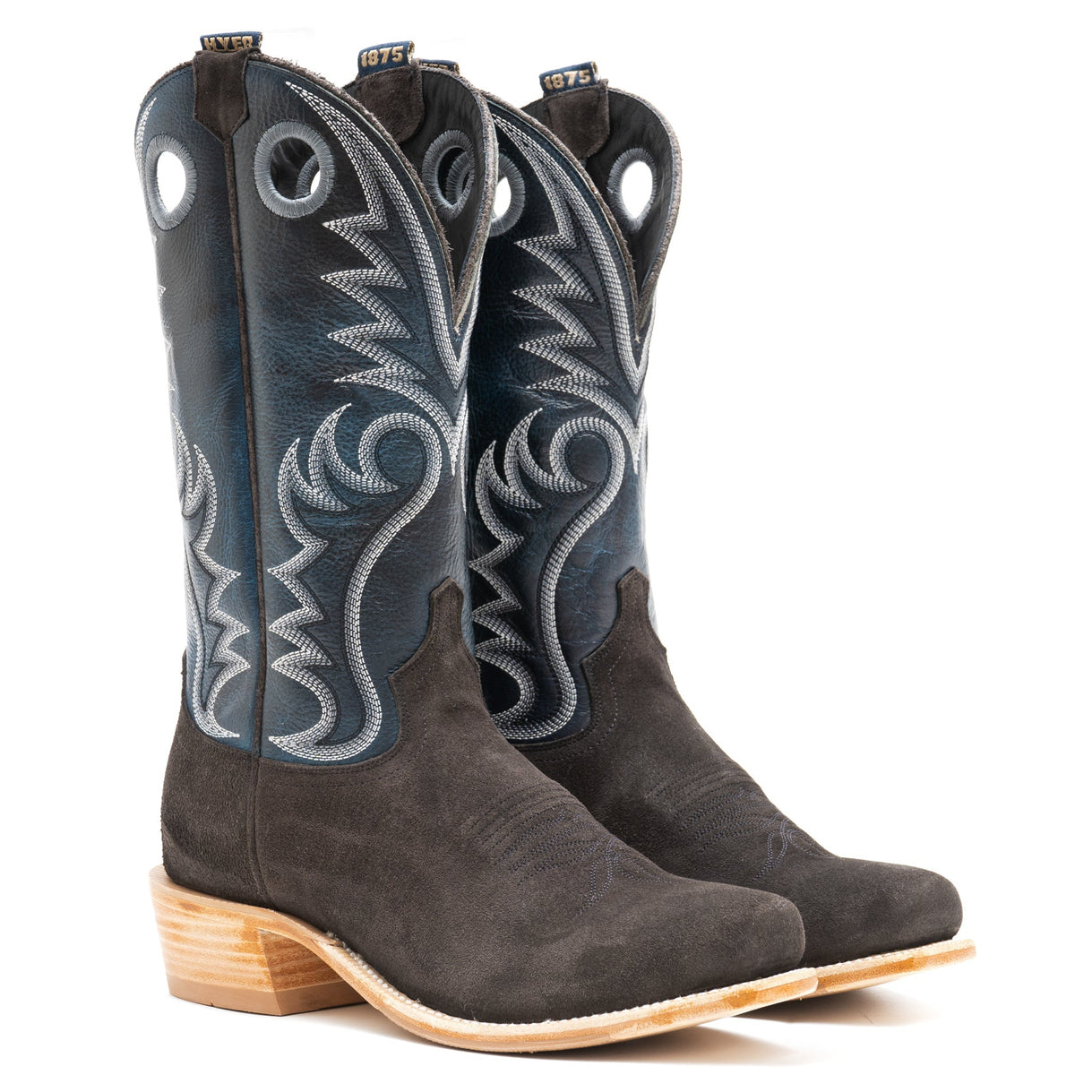 Hyer Mens McCune Gray Roughout Boot order at boltranchstore.com