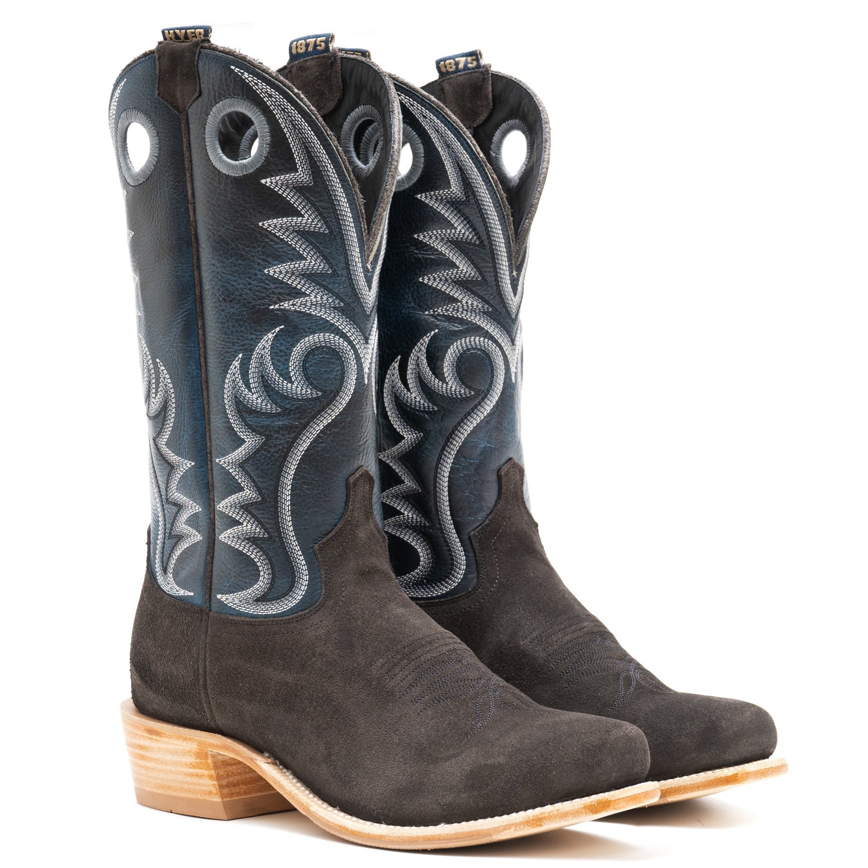 Hyer Mens McCune Gray Roughout Boot order at boltranchstore.com