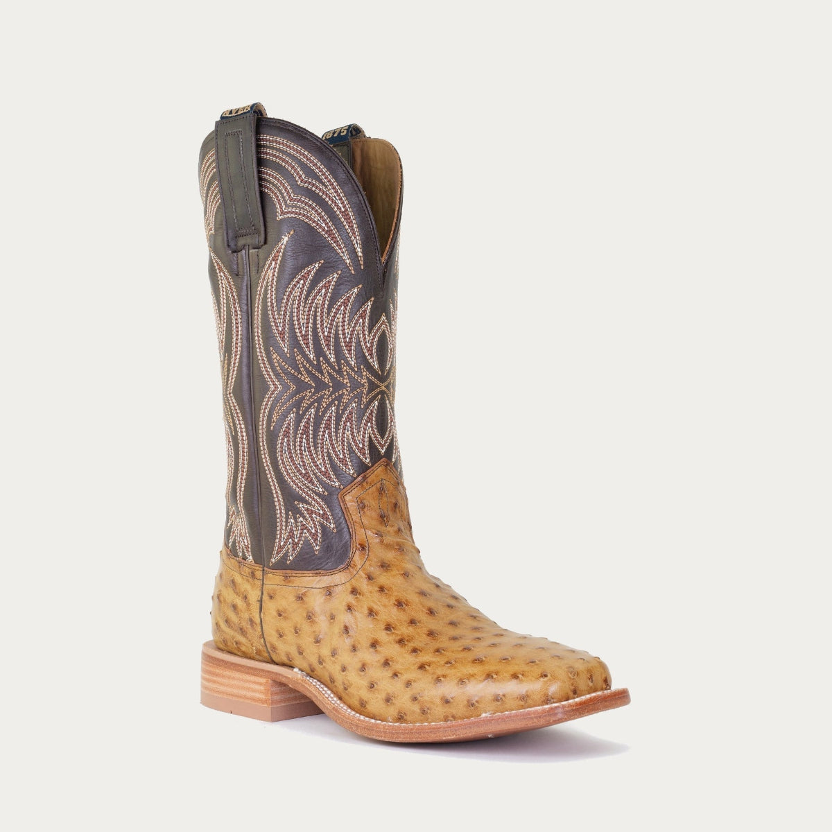 Hyer Mens Ostrich Sq Toe Cowboy Boots Buy this at Bolt Ranch Store