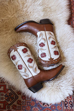 Hyer Women Hope Tan Boot new fall 2026 womens cowboy boots floral leather hyer Boltranchstore.com Free Shipping
