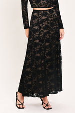 Utah womens western boutique rodeo fashion Noir Lace Moonrise Woven Lace Circle Skirt SKU IK7888 Boltranchstore.com free shipping