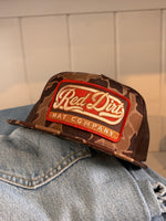 Red Dirt Hat Co Incognito Camo Brown mesh back snapback hat cap