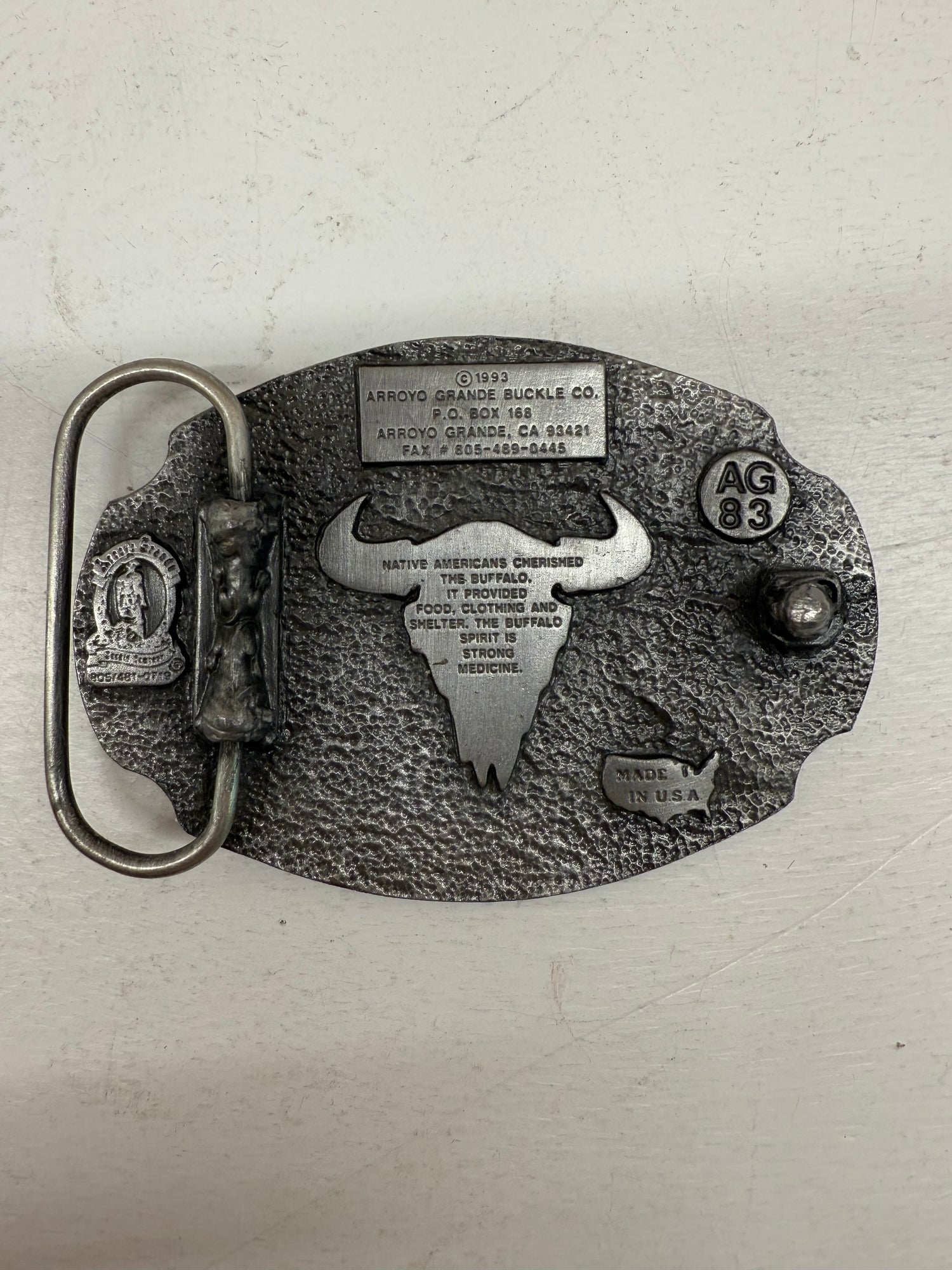 Vintage Bison Buffalo Dream Catcher Belt Buckle
