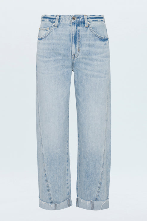 Kacey Mid Rise Cuffed Straight Jean in Berkeley
