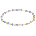 enewton Gameday Flirty Sincerity Bracelet Light Blue light blue crystal beads alternating with 14kt gold filled beads stretch bracelet for game day stacking cowgirl western fashion Park City SKU BGDFLSINLIB