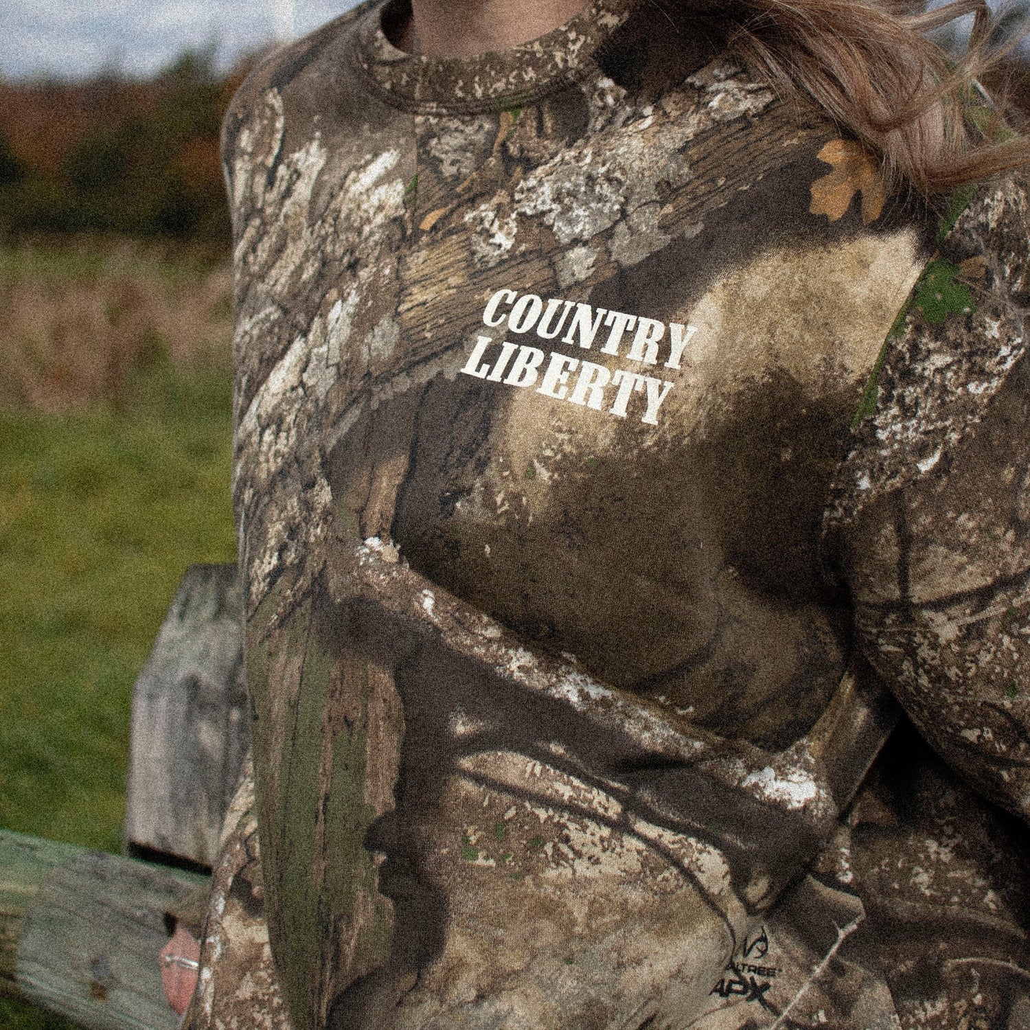 Country Liberty Camo Crewneck