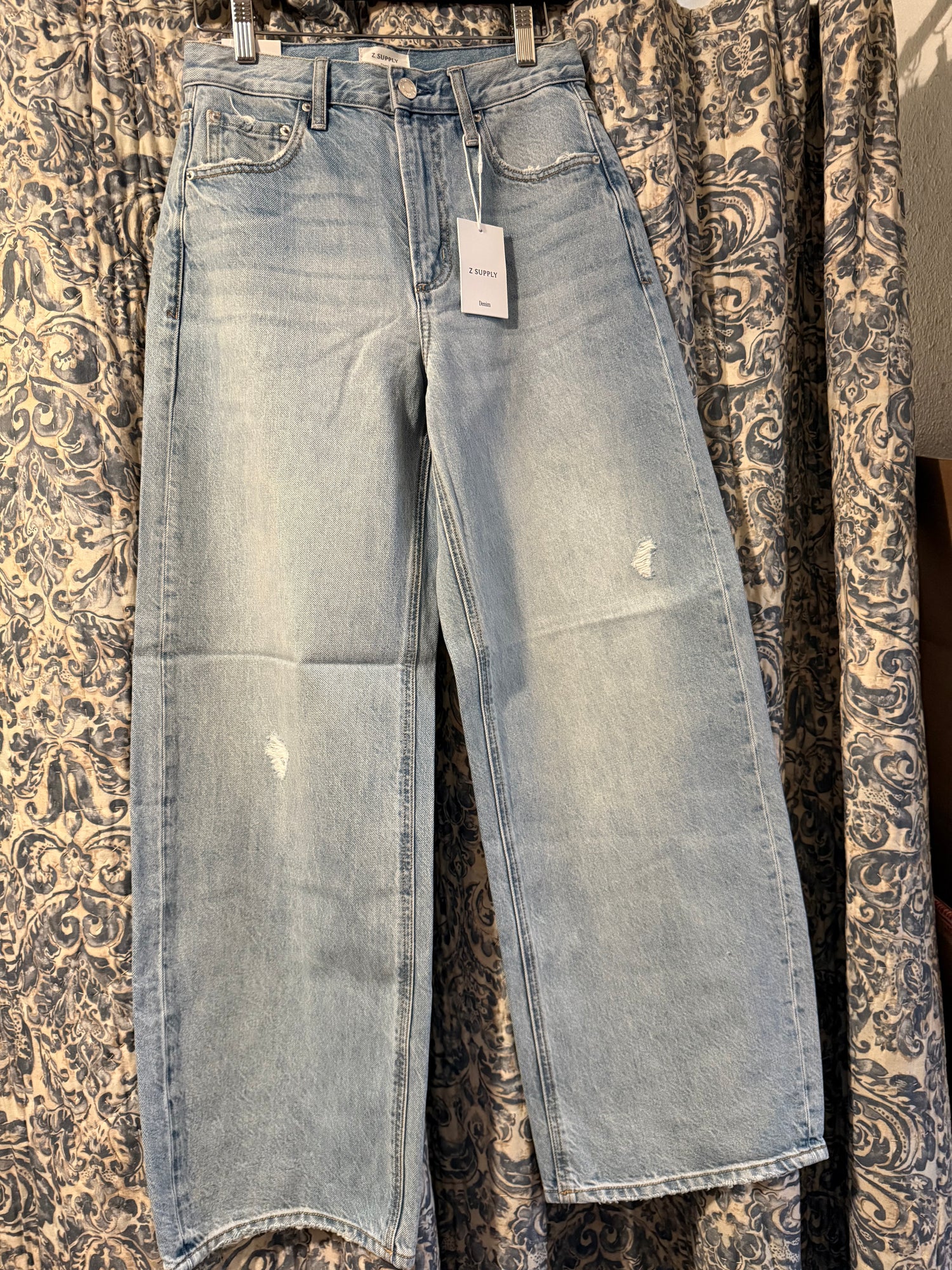 Z Supply Remi Hi Rise Bowed Wide in Cove