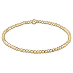 enewton Classic Gold 2.5mm Bracelet 14kt gold filled 2.5mm beads in standard or extended stretch fit womens western boutique Utah SKU BCLG25