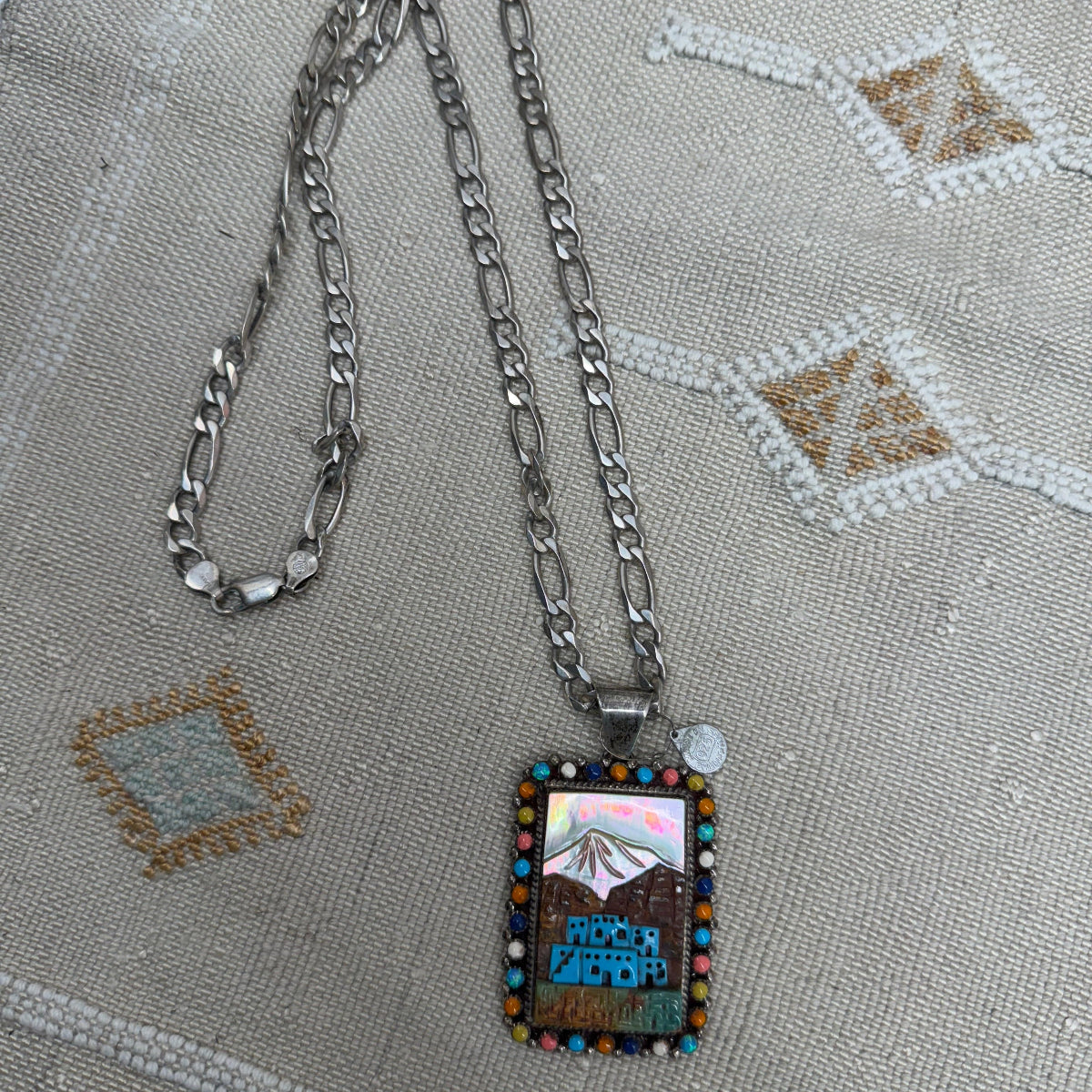 Vintage Southwest Sterling Silver Necklace western jewelry western boutique
