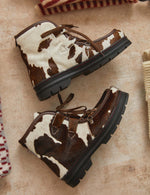 Penelope Chilvers Incredible Friesian Shearling Lined Boot each pair unique due to natural variation in the cowhide