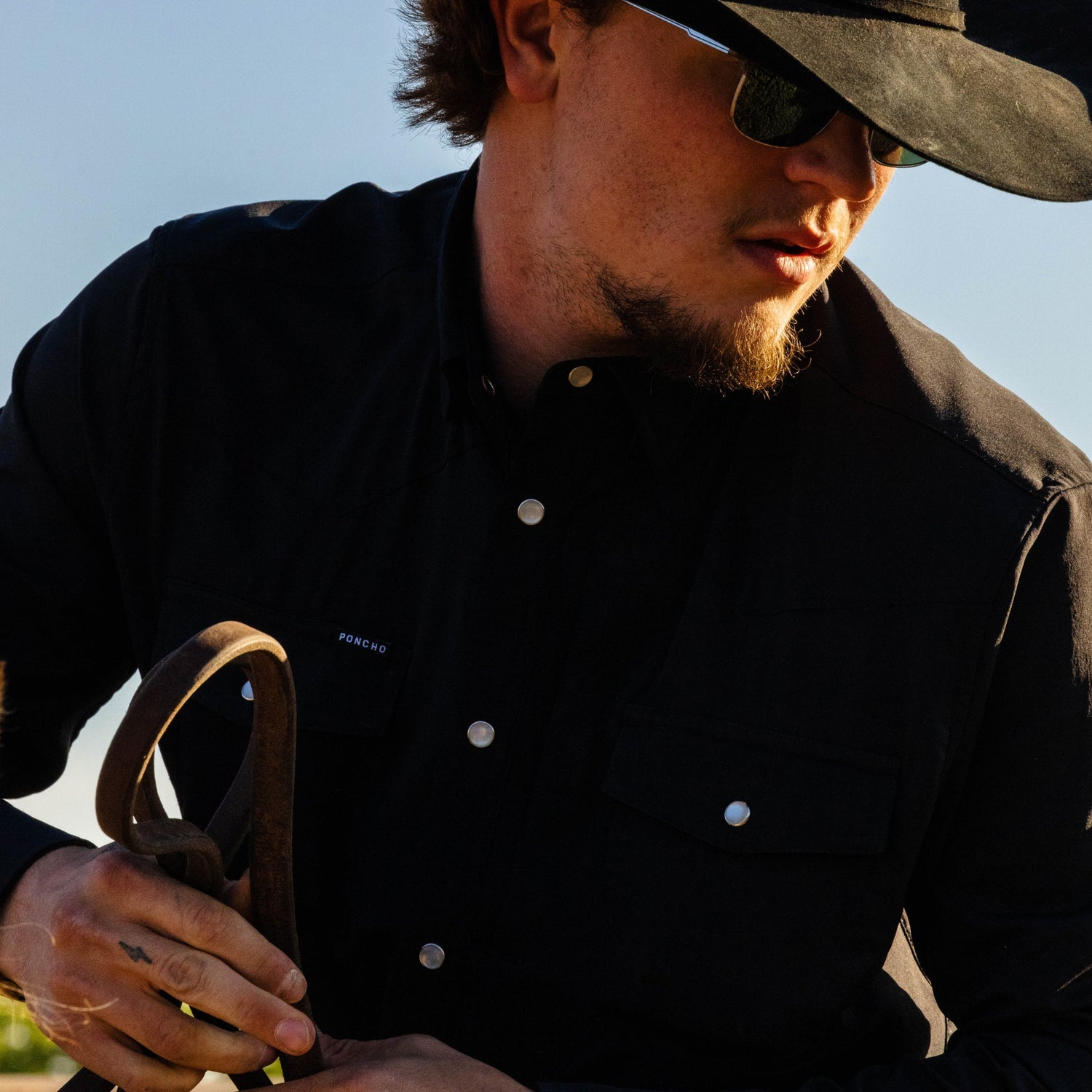 Poncho Mens Piedras Negras Shirt
