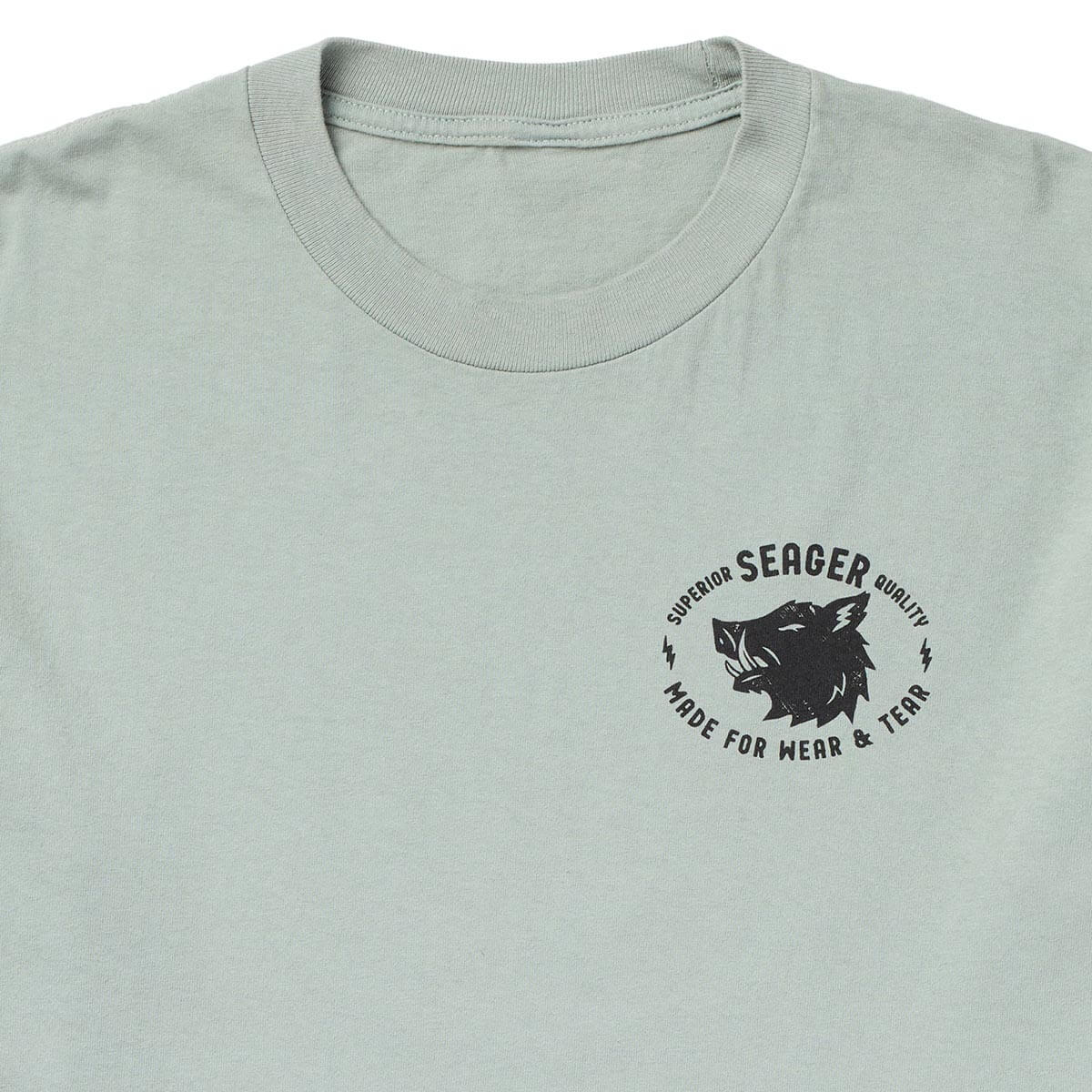 Seager Iron Boar Premium Tee Pigment Green true to size short sleeve cut rodeo