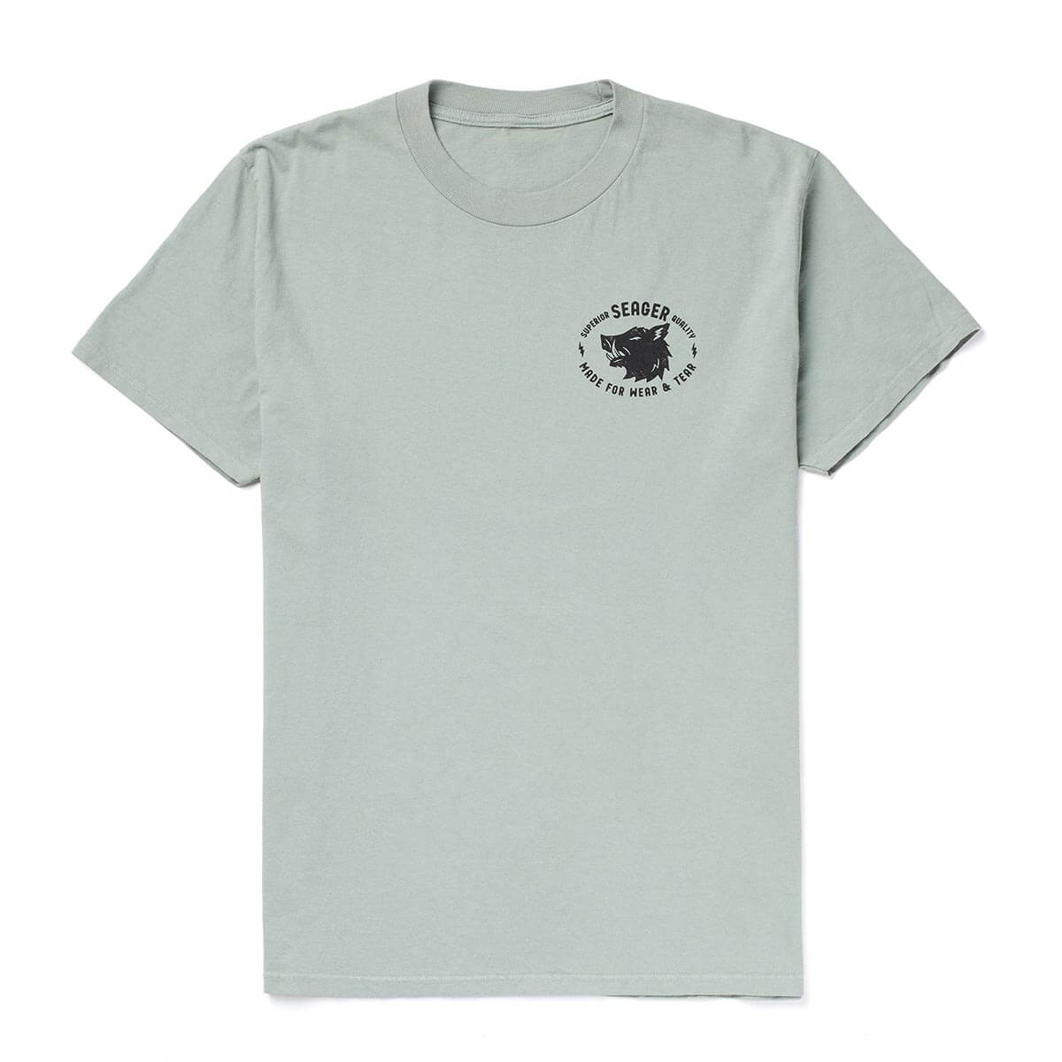 Seager Iron Boar Premium Tee Pigment Green iron boar graphic printed across the back ranch wear