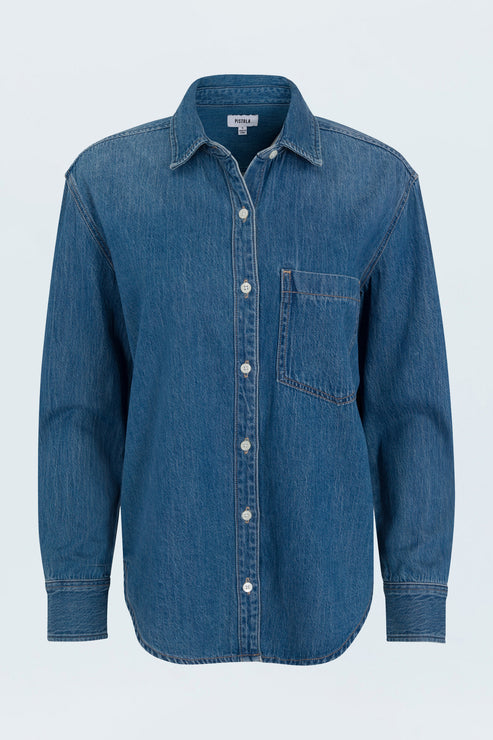 Pistola Jaime Essential Denim Shirt P00041060RO agenda womens denim shirt popular free shipping Boltranchstore.com