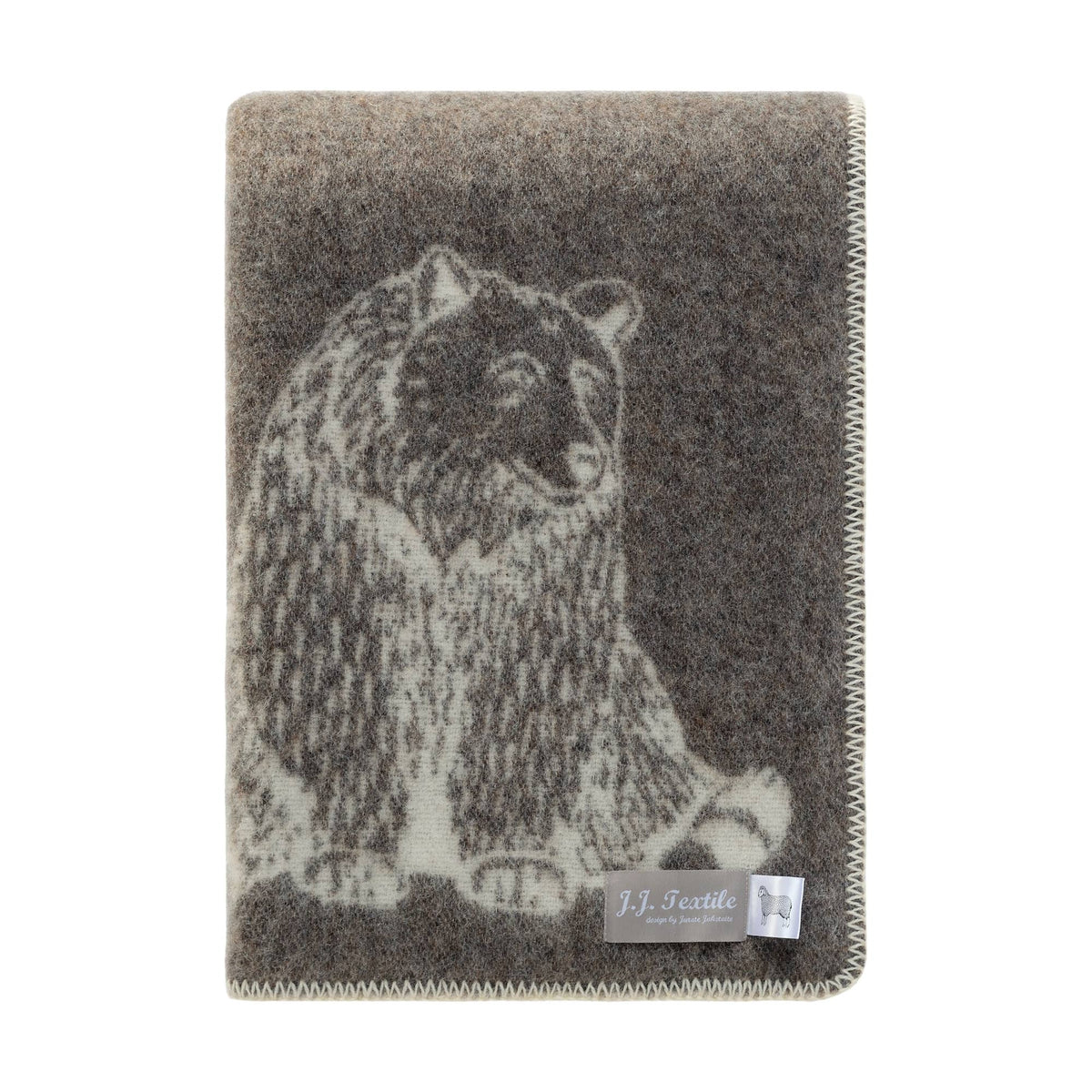 JJ Textile Bear Wool Blanket bolt ranch store western living country decor