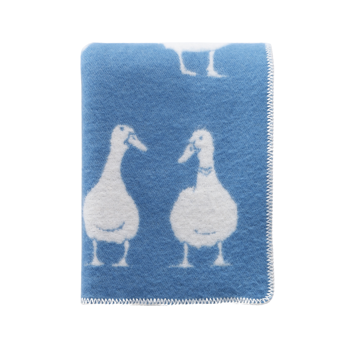 JJ Textile Duck Blue Wool Blanket bolt ranch store country living