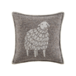 JJ Textile Sheep Mima Dark Brown Pure Wool Cushion Cover bolt ranch store country living deco