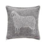 JJ Textile Sheep Soft Grey Pure Wool Cushion Cover country living bolt ranch store