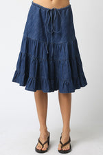 Jennifer Ruffle Denim Skirt shop at boltrancstore.com western boutique free shipping