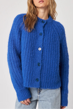 Benny Cardigan Sweater by John and Jenn cobalt blue fall 2025 free shipping Boltranchstore.com