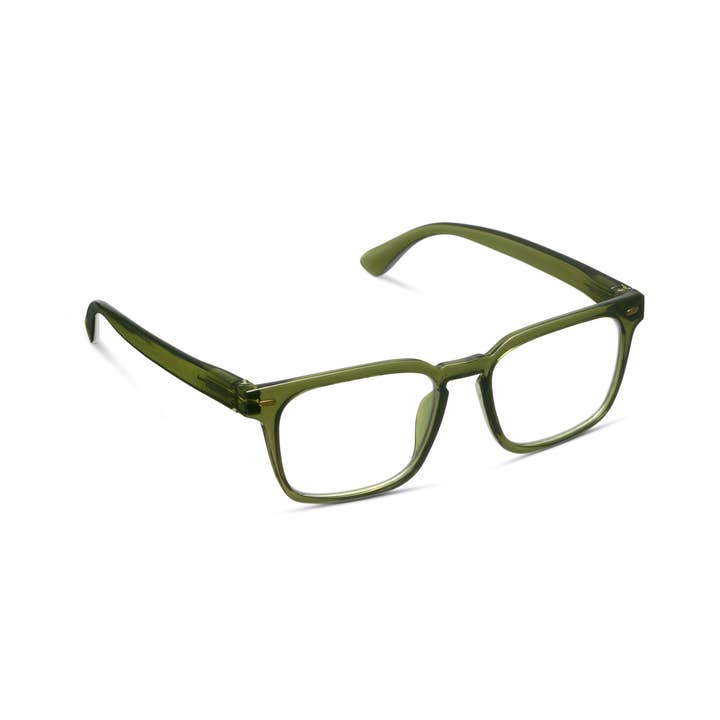 Jude Reading Blue Light Eyeglasses at boltranchstore.com free shipping mens or womens eyeglasses green peepers green