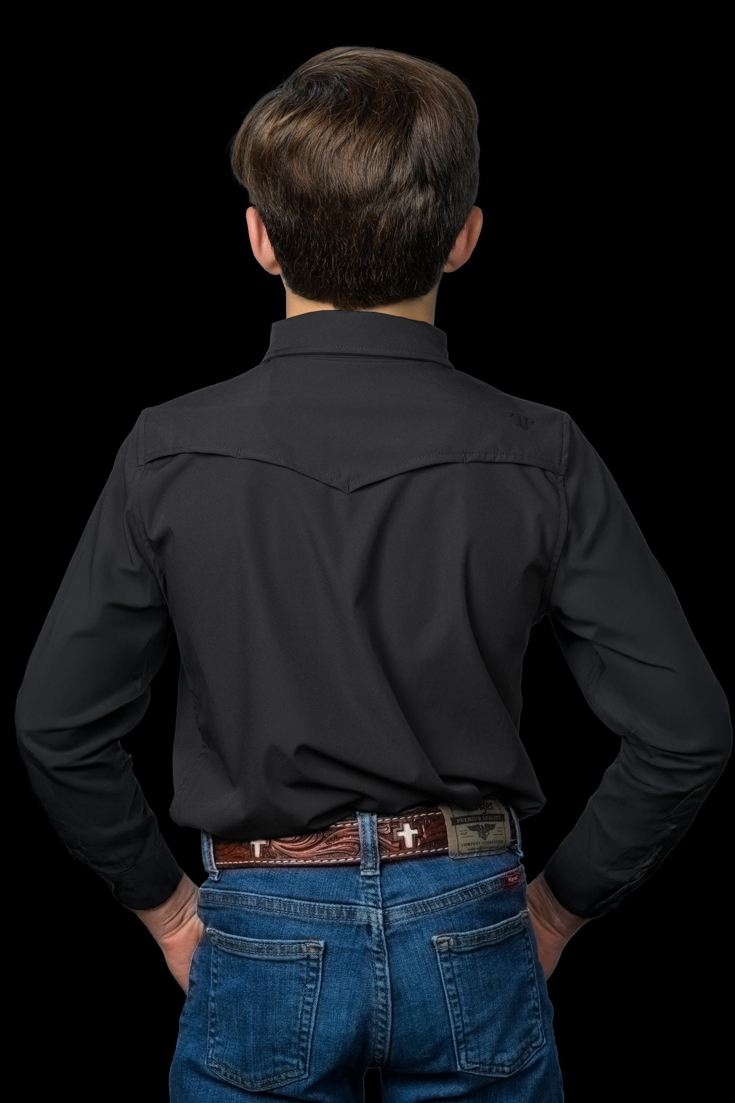 Ferrell Core Boys Grey Snap Shirt