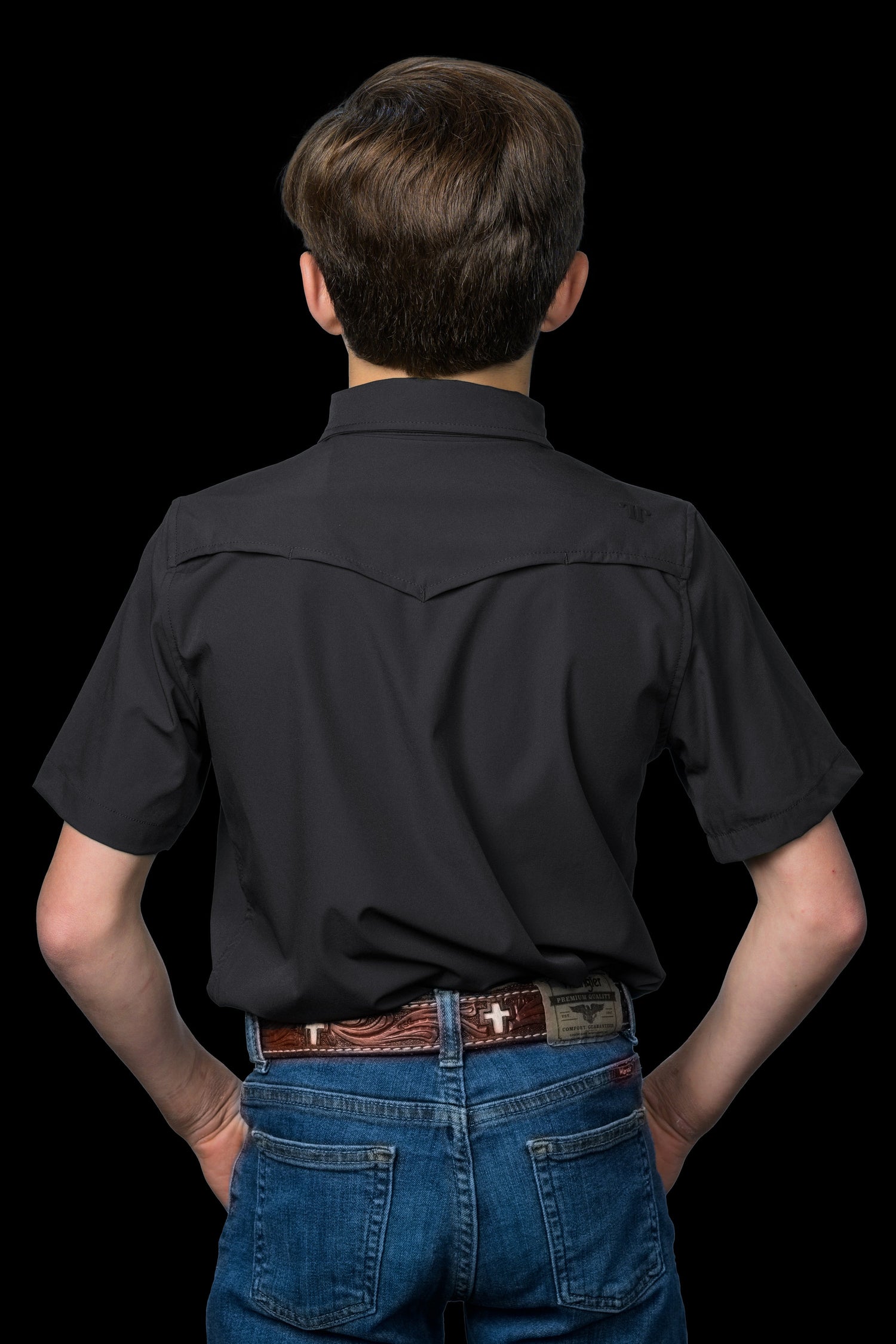 Ferrell Core Boys Grey Short Sleeve Shirt