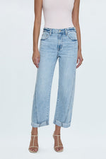 Kacey Mid Rise Cuffed Straight Jean in Berkeley order today at boltranchstore.com