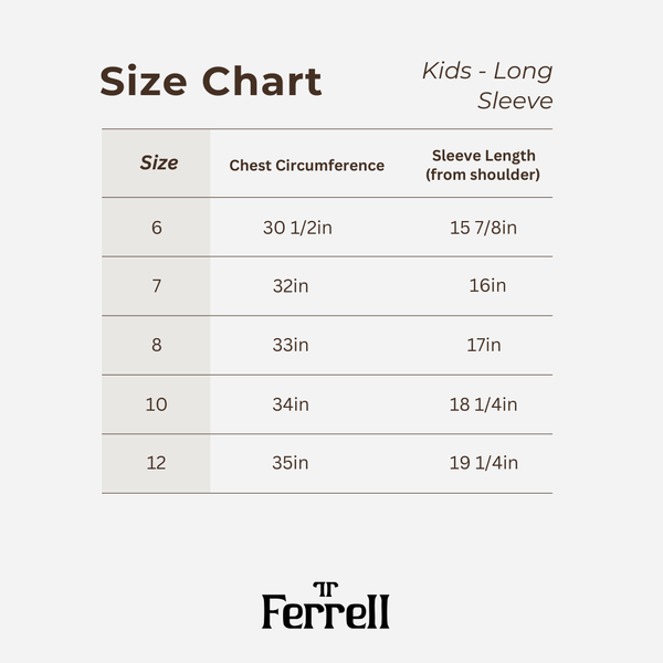 Ferrell Kids Khaki Long Sleeve Pearl Snap Shirt