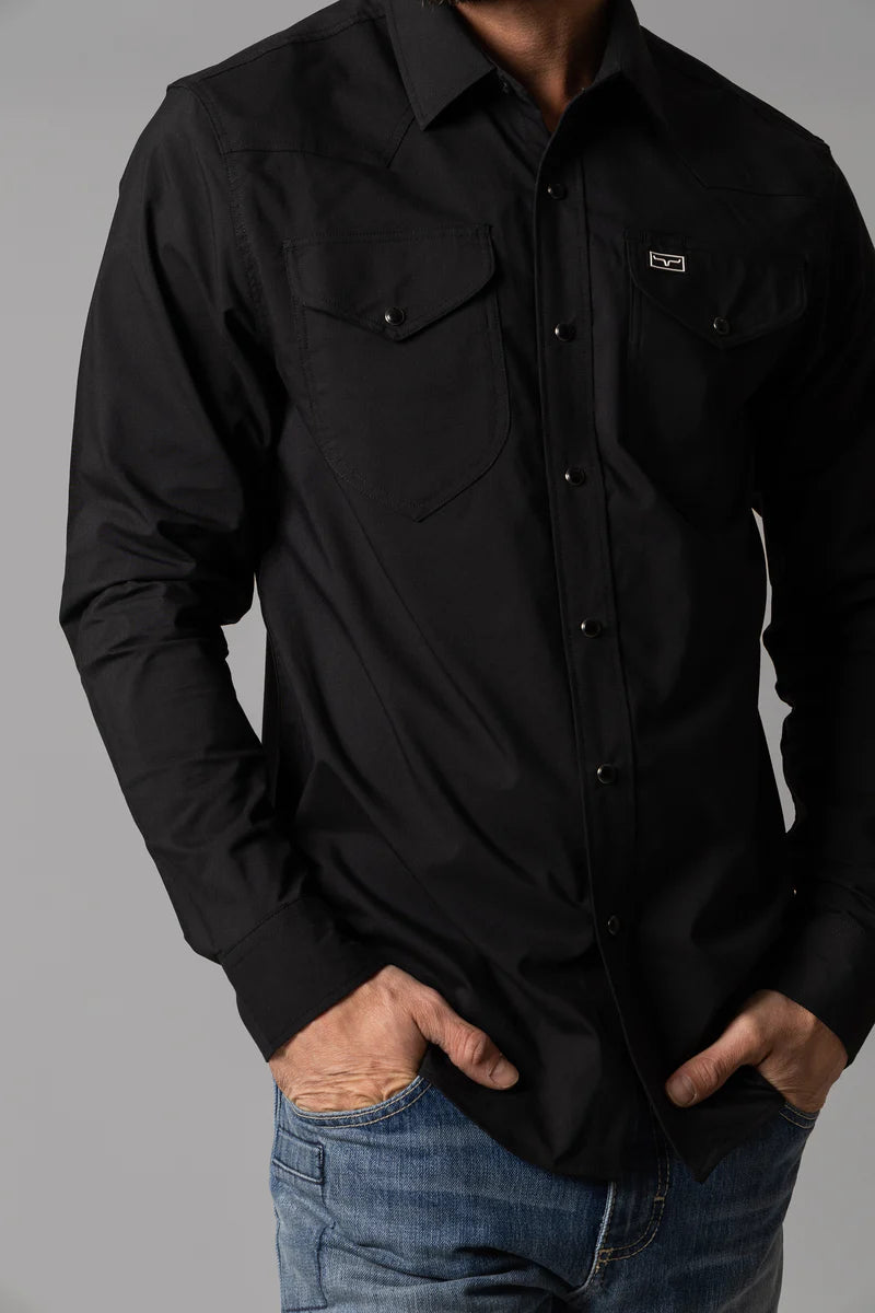 Kimes Ranch Mens Blackout Dress Shirt