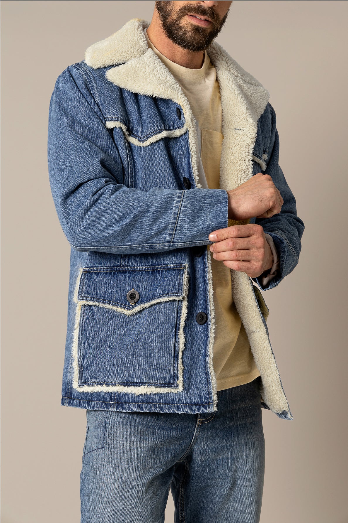 Kimes Mens Vincent Denim Jacket mens outerwear western fashion at Boltranchstore.com free shipping Kimes fall 2025