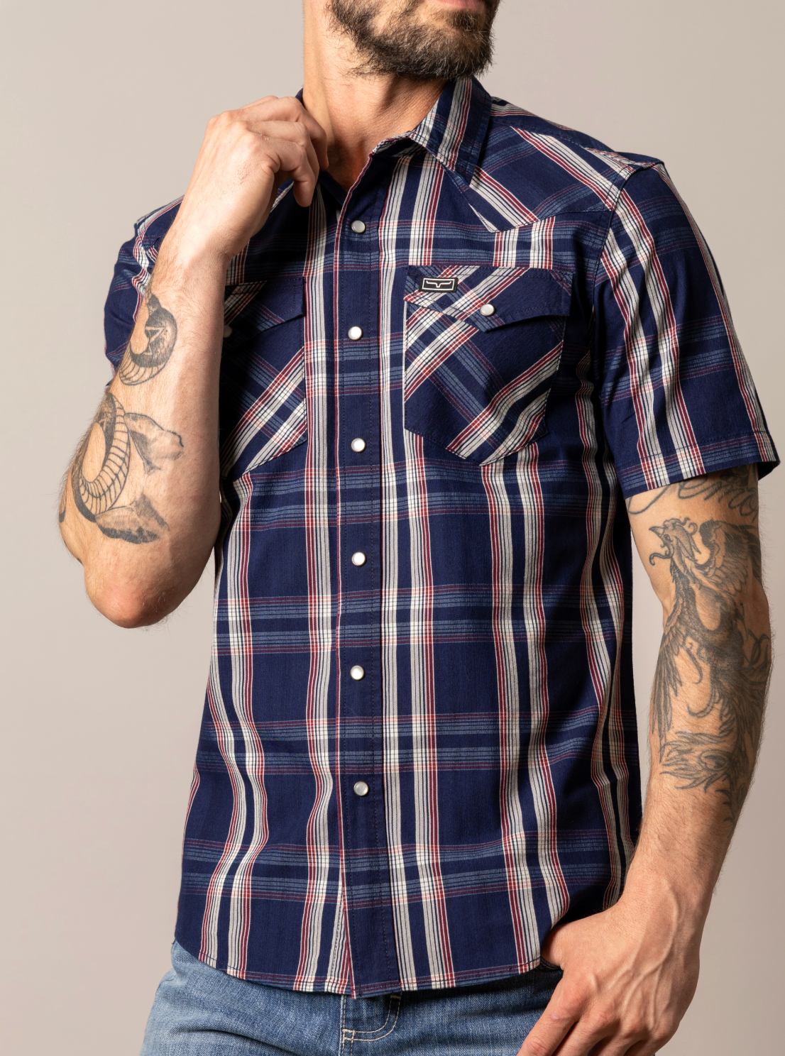 Kimes Ranch Mens Davis Short Sleeve Shirt shop at boltranchstore.com western wear