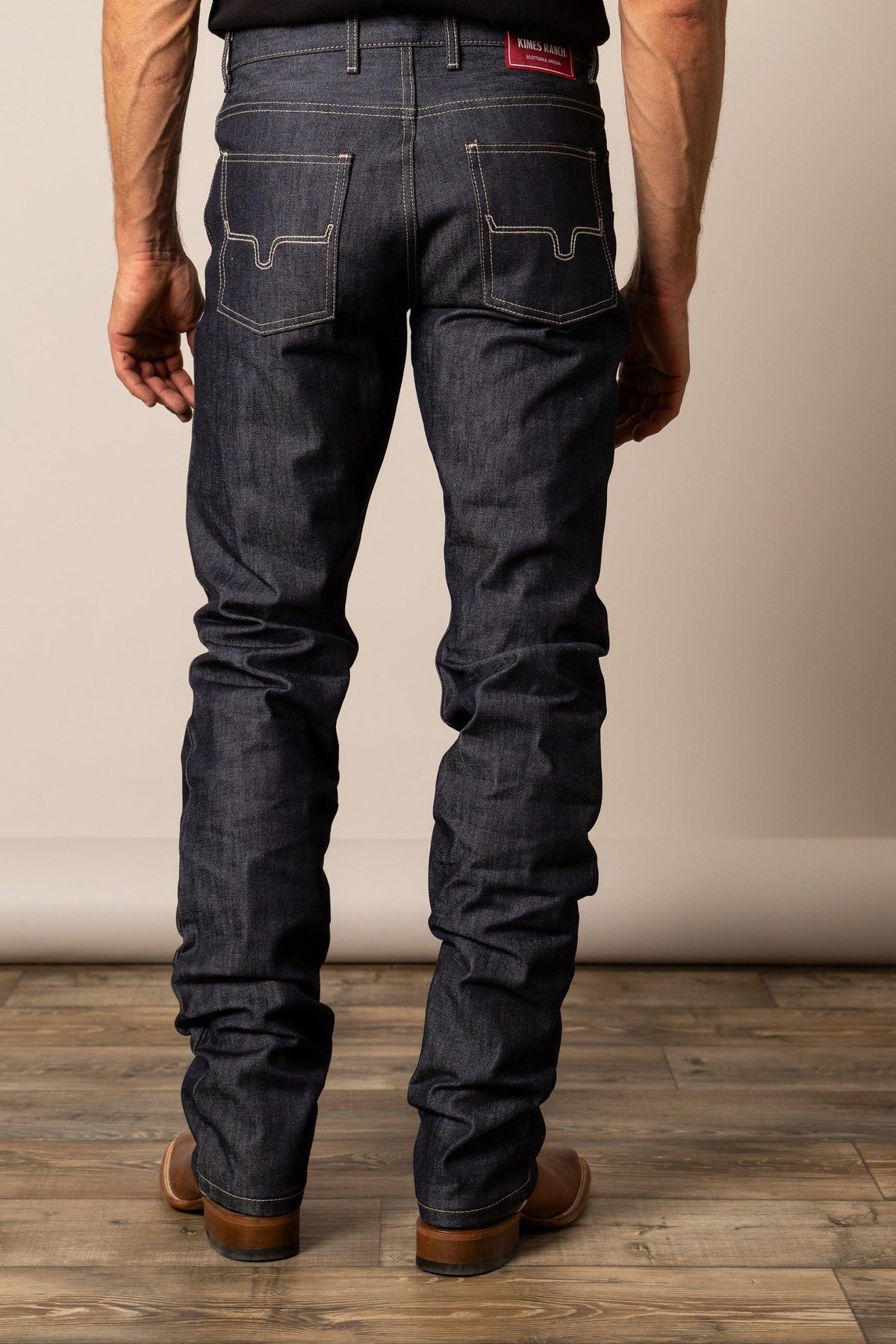 Kimes Ranch Raw James in Indigo mens wester jean raw denim mens western wear cowboy jeans