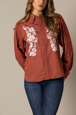 Kimes Womens Mae Embroidered Shirt buy at Boltranchstore.com