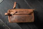 Kodiak Leather Toiletry - Cosmetic Bag order at boltranchstore.com