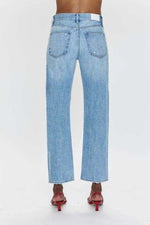 Pistola Lexi Mid Rise Bowed Straight in Athens Womens denim jeans popular pistola free shipping Boltranchstore.com